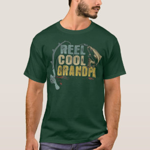Camiseta Engraçado Pesca de Tatau Vintage Reel Legal Vovô T