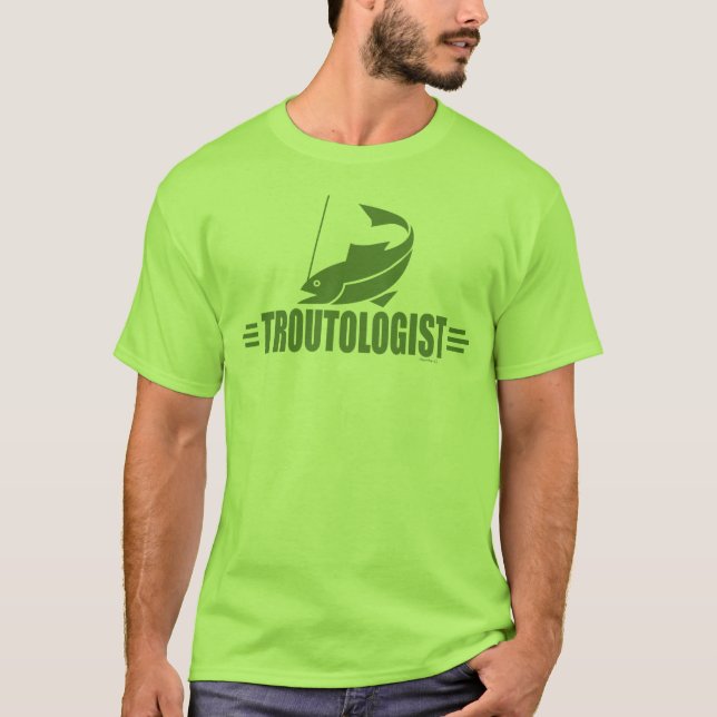 Camiseta Engraçado Pesca de Trutas (Frente)