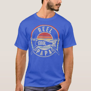 Camiseta Engraçado Pesca Vintage Retro Reel Legal Papa Pai 
