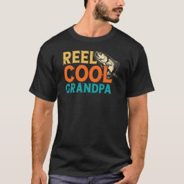 Camiseta Engraçado pescar com vovô legal