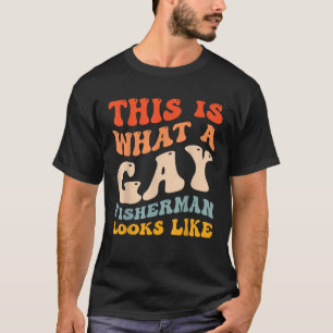 Camiseta Engraçado Pescar Orgulho gay Que Parece Um Pescado