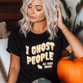 Camiseta Engraçado Pessoas Fantasma Fantasma de Halloween L