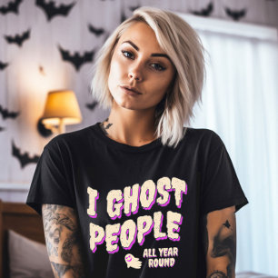 Camiseta Engraçado Pessoas Fantasma no Halloween
