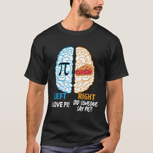 Camiseta Engraçado Pi Day Math Lover Brain Adoro Pi Fez Alg (Frente)