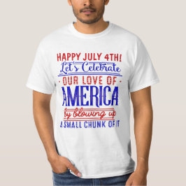Camiseta Engraçado Piada de fogos de artifício no dia 4 de 