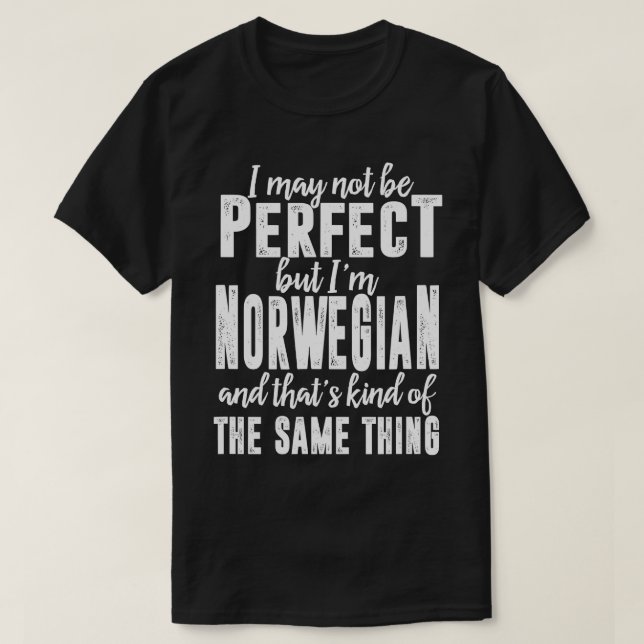 Camiseta Engraçado Piada norueguesa na Norske Viking  (Frente do Design)