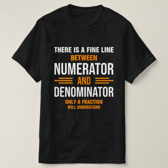 Camiseta Engraçado Piada professor de matemática (Frente do Design)