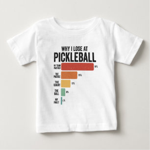 Camiseta Engraçado Pickleball Dink Esporte Por Que Eu Perde