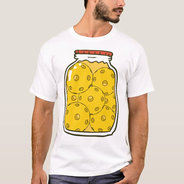 Camiseta Engraçado Pickleball Jar (Frente)