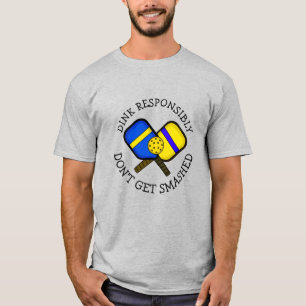 Camiseta Engraçado Pickleball Pun Não Esmagar