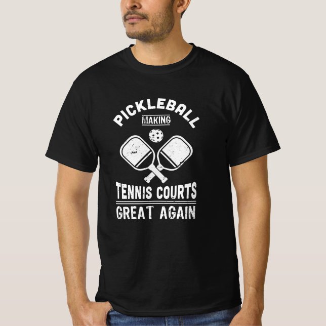 Camiseta Engraçado Pickleball Tênis Courts Dink Gift (Frente)
