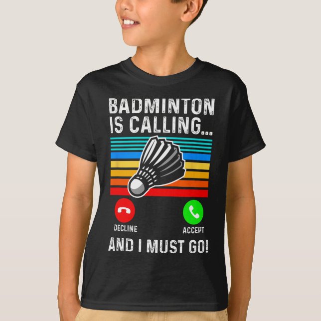 Camiseta Engraçado Picklell Dminton Shuttle (Frente)