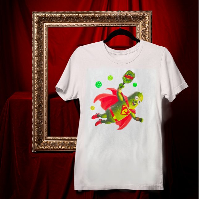 Camiseta Engraçado Pickleman em branco personalizado (Add a name or message on back.)