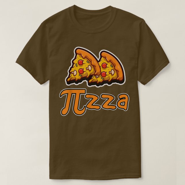 Camiseta Engraçado Pie Pizza Lover Amor Math Memth Nerd Pi (Frente do Design)