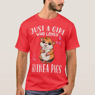 Camiseta Engraçado, Pig Lover, Apenas Uma Garota Que Ama O
