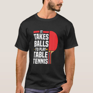 Camiseta Engraçado Ping Pong Lover Leva Bolas Para Tocar M