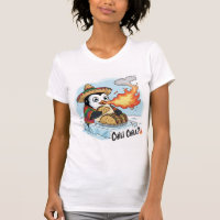 Engraçado Pinguim Comendo Tacos-Camisa