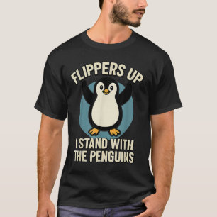 Camiseta Engraçado Pinguim Pé Para Cima Eu Pego O Pinguim