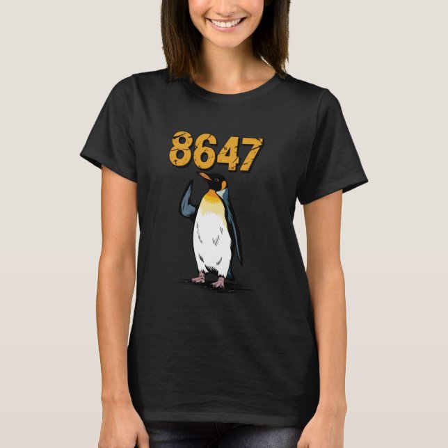 Camiseta Engraçado Pinguin 8647 (Frente)