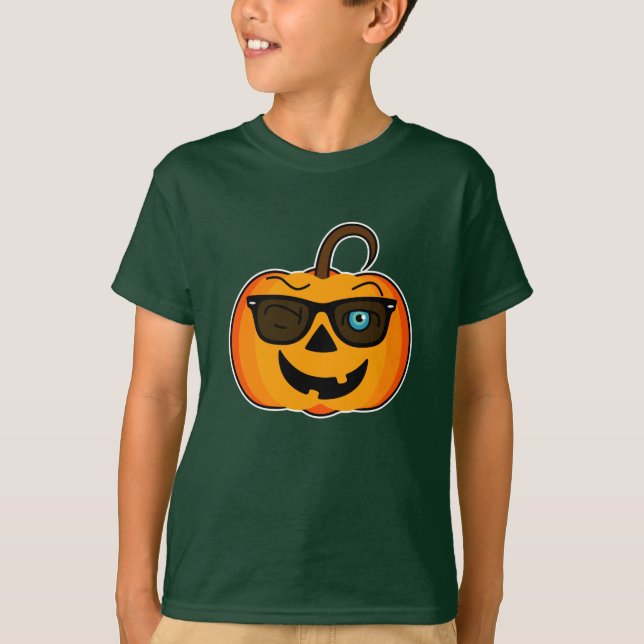 Camiseta Engraçado piscar os olhos icônicos da Pumpkin em T (Frente)