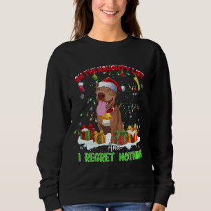 Camiseta Engraçado Pitbull Natal Feio Cachorro Feio