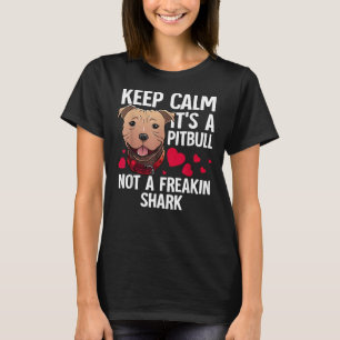 Camiseta Engraçado Pitbull Para Homens Mulheres Cachorros C