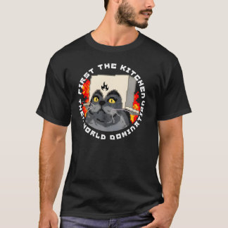 Camiseta Engraçado Pixel Cat Fire Memirt Retro Gamer