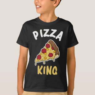 Camiseta Engraçado Pizza King Lover Gift