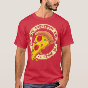 Camiseta Engraçado Pizza Todos Conhecem As Regras Comida