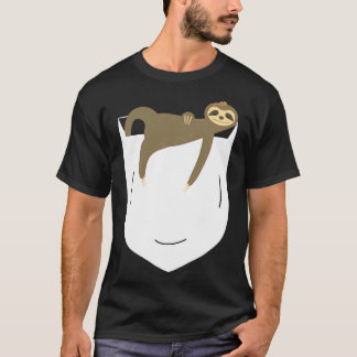 Camiseta Engraçado, Pocket De Lama Preguiçoso