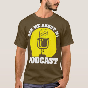 Camiseta Engraçado Podcast presente para homens mulheres L