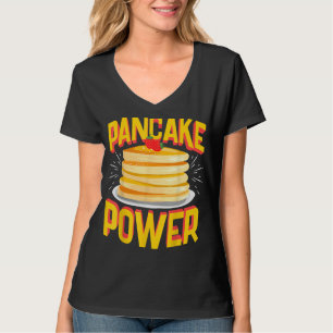 Camiseta Engraçado Poder Pancake, Pré-Workout De Construção