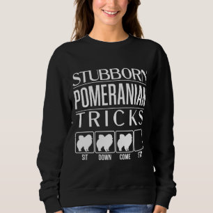 Camiseta Engraçado Pomeraniano Stubborn Truques Pomeraniano