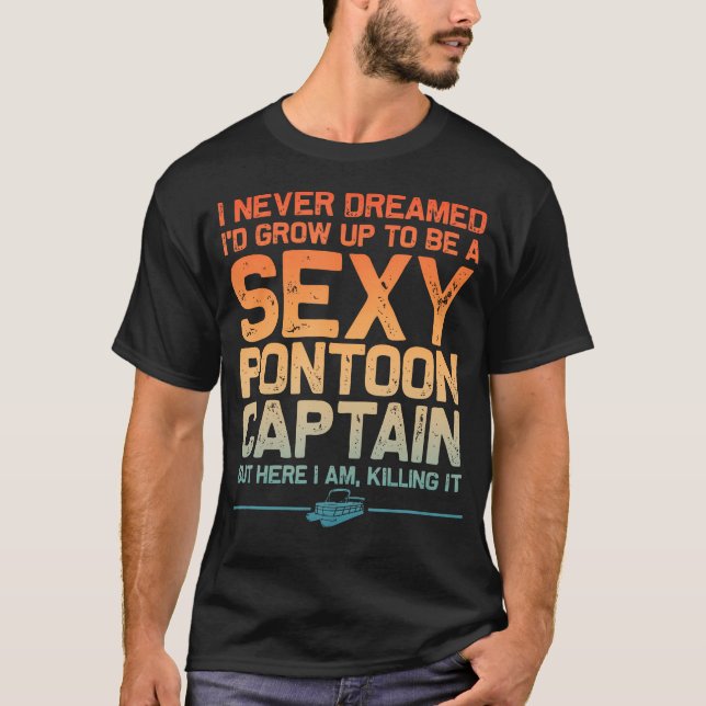 Camiseta Engraçado Ponto Sexy Capitão Arte Para Homens Pont (Frente)