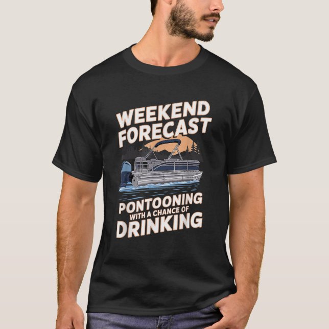 Camiseta Engraçado Pontoon Capitão Art For Men Women Pontoo (Frente)