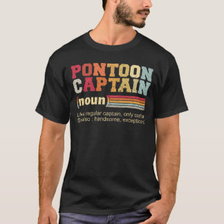 Camiseta Engraçado Pontoon Capitão Cote
