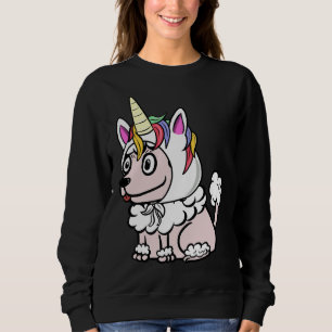 Camiseta Engraçado Poodle Unicorn Hat