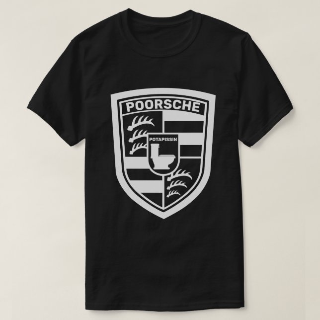 Camiseta Engraçado Poorsche Potapissin (Frente do Design)