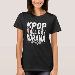 Camiseta Engraçado Pop K Drama O Dia Todo K Idols Noite Bia