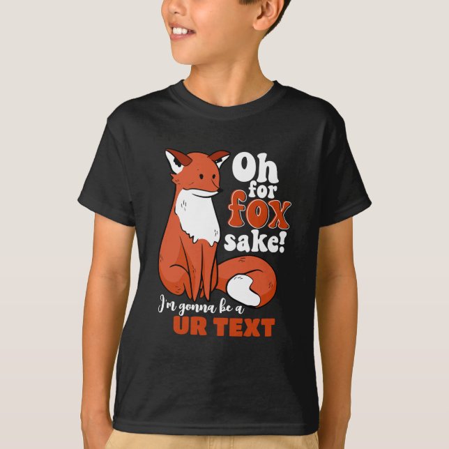 Camiseta Engraçado Por Fox Sake. Vou Ser Um Grande Irmão. (Frente)