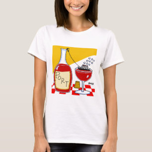 Camiseta Engraçado Porto Vinho e Navio de Cruzeiro