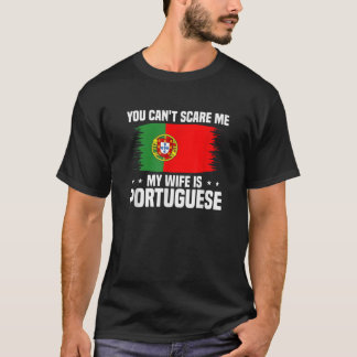 Camiseta Engraçado Portugal Minha Esposa É Esportiva Portug