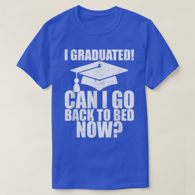 Camiseta Engraçado, Posso Voltar Para O Presente De Graduaç (Frente do Design)