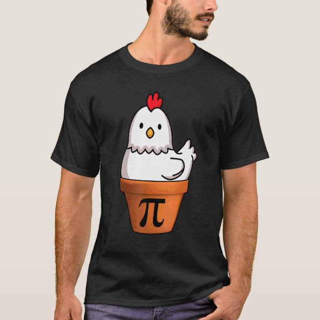 Camiseta Engraçado Pote De Galinha Pi Dia Pi Matemática 3 1 (Frente)