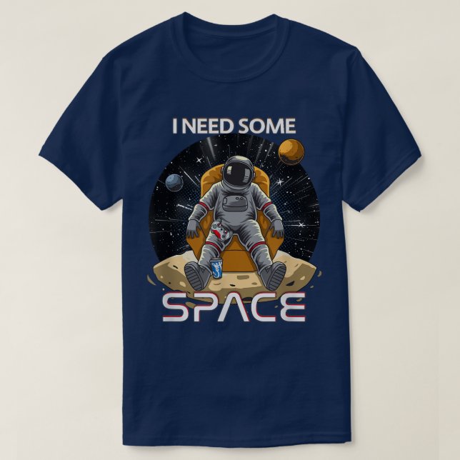 Camiseta Engraçado, preciso de espaço, jogadores, jogos e e (Frente do Design)