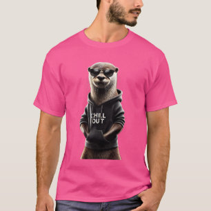 Camiseta Engraçado Preguiçoso Chillin Relaxando Animal