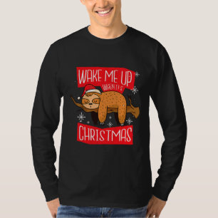 Camiseta Engraçado Preguiçoso Pajama de Natal