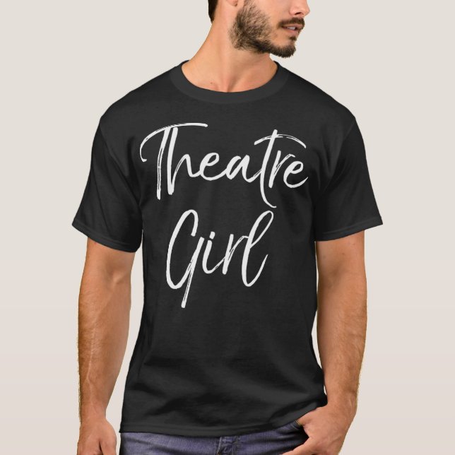 Camiseta Engraçado Presente Atuante para Mulheres Ator de T (Frente)