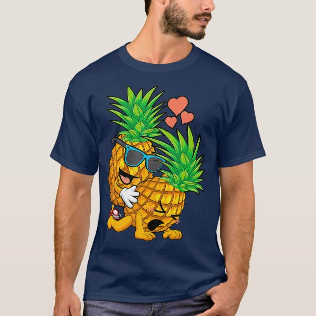 Camiseta Engraçado Presente De Ananás De Ananás Para Baixo  (Frente)
