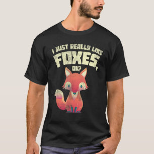 Camiseta Engraçado Presente De Animais Da Floresta Eu Gosto